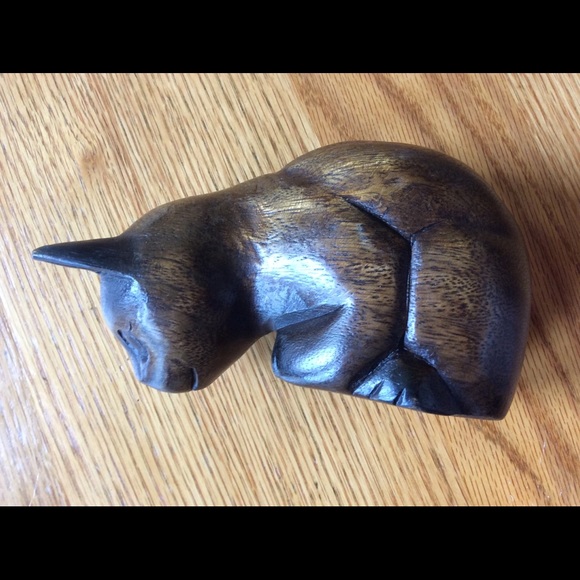 Vintage Hand-Carved Wooden Shelf Cat🐱 - Picture 6 of 16